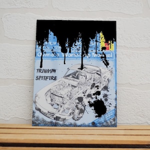 Large Magnet Triumph Spitfire | Magnet | Birthday Gifts | Triumph Gifts | Car Memorabilia | Haynes Manual | Triumph Spitfire