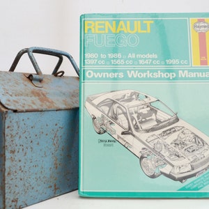 Haynes Renault Workshop Manual | Renault Fuego Owners Manual | Hardback Book | Birthday Gift | Car Memorabilia | Renault Book