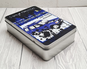 Land Rover Tin | Land Rover Gifts | Gift Box | Car Enthusiast | Land Rover Discovery | Biscuit Tin | Garage Keepsakes | Car Gift Tin