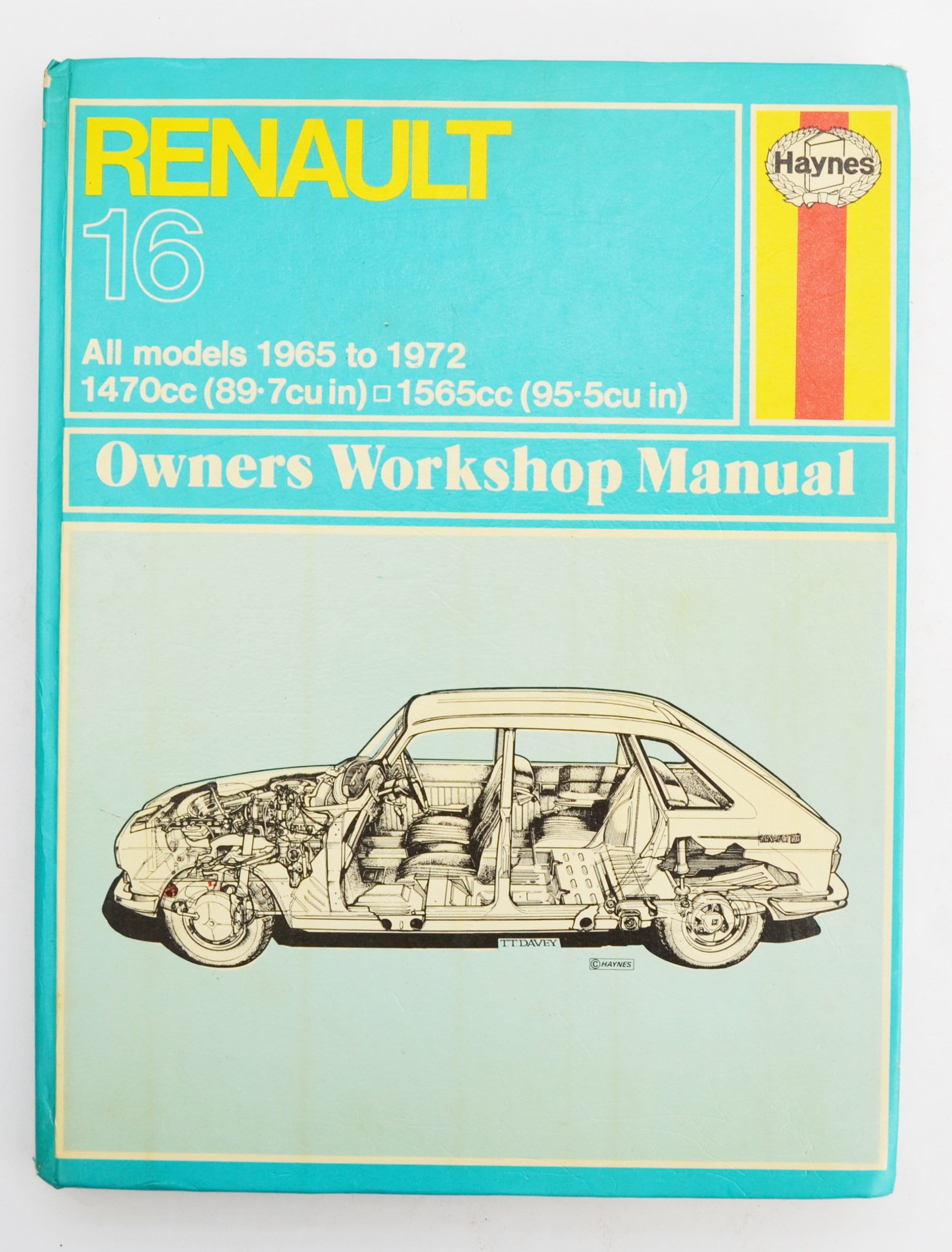 Haynes Renault Owners Workshop Manual Renault 16 Owners | Etsy