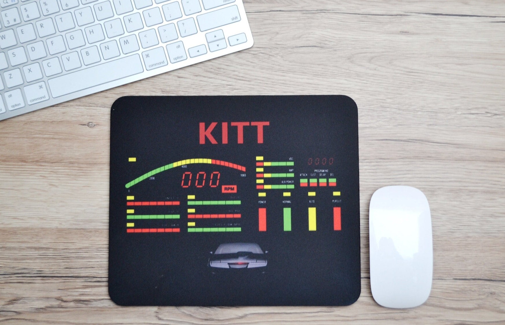 Mousemat Knight Rider Knight Rider TV Gifts KITT TV Mousepad Michael ...