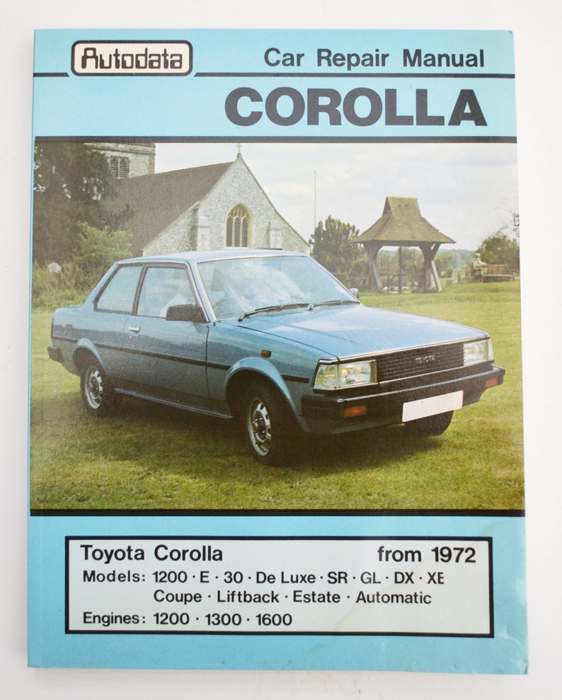 Autodata Toyota Corolla Manual Toyota Corolla Etsy
