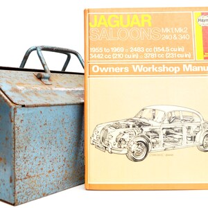 Haynes Jaguar Owners Workshop Manual | Jaguar Mk 1 and 2 Owners Manual | Hardback Book | Birthday Gift | Car Memorabilia | Book for Dad |