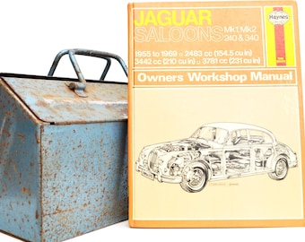Haynes Jaguar Owners Workshop Manual | Jaguar Mk 1 and 2 Owners Manual | Hardback Book | Birthday Gift | Car Memorabilia | Book for Dad |