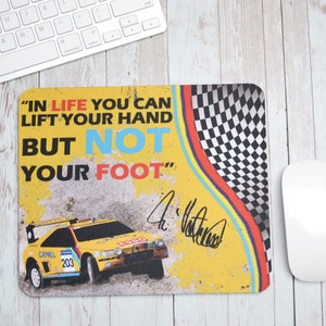 Ari Vatanen Mouse Mat | Mouse Pad | Rally Mouse Pad | Birthday Gifts | Motorsport Memorabilia | Desk Accessories | Dakar Gifts | Peugeot 405