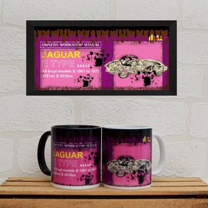 Mugs Jaguar E-Type Haynes | Mugs | Birthday Gifts | Jaguar E-Type | Car Memorabilia | Car Enthusiasts | Jaguar Gifts | Jaguar Manual