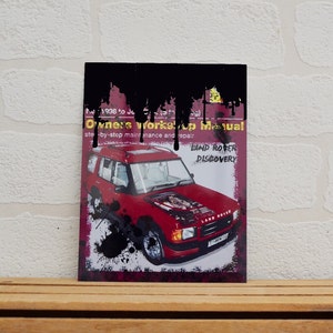 Large Magnet Land Rover Discovery | Magnet | Birthday Gifts | Land Rover Gifts | Car Memorabilia | Haynes Manual | Land Rover