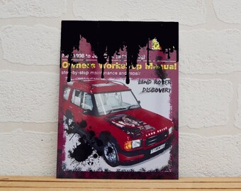 Large Magnet Land Rover Discovery | Magnet | Birthday Gifts | Land Rover Gifts | Car Memorabilia | Haynes Manual | Land Rover