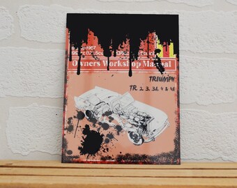 Large Magnet Triumph TR2, TR3 & TR4 | Magnet | Birthday Gifts | Triumph Gifts | Car Memorabilia | Haynes Manual | Triumph TR 2, 3, 4