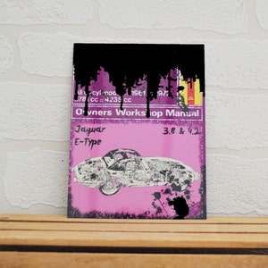 Large Magnet Jaguar E-Type | Magnet | Birthday Gifts | Jaguar Gifts | Car Memorabilia | Haynes Manual | Jaguar E-Type