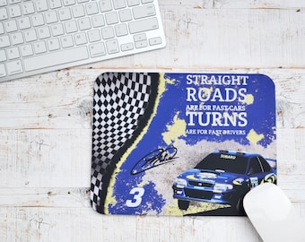 Mousemats Colin McRae Quote | Mousemats | Birthday Gifts | WRC Gifts | Car Memorabilia | Car Enthusiasts | Motorsport Gifts | Office | WRC |