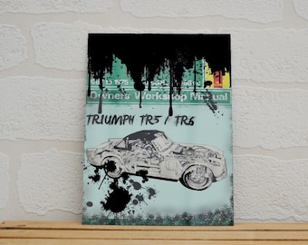 Large Magnet Triumph TR5 & TR6 | Magnet | Birthday Gifts | Triumph Gifts | Car Memorabilia | Haynes Manual | Triumph TR5 and TR6