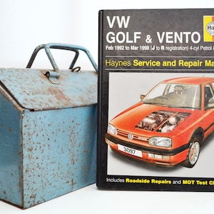 Manuel d’atelier Haynes VW | Volkswagen Golf & Vento Manuel du propriétaire | Livre relié | Cadeau d’anniversaire | Souvenirs de voiture | Carnet de voiture