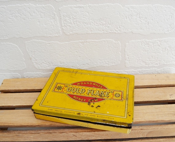 Gold Flake Tobacco Tin | Tobacco Tin | Vintage Collectables | Advertisement  Tin