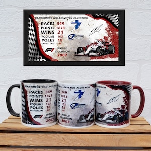 Mugs Kimi Raikkonen | Mugs | Birthday Gifts | Gifts | Xmas Gifts | Alfa Romeo F1 | F1 Mugs | F1 Gifts | Kimi Raikkonen |