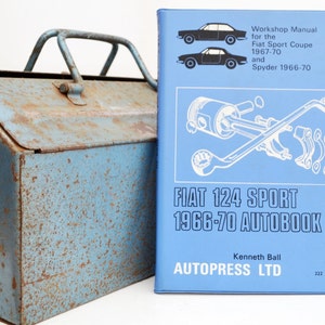 Autobook Fiat Workshop Manual | Fiat 124 Sport and Coupe Owners Manual | Hardback Book | Christmas Gifts | Car Memorabilia | Fiat Gifts |