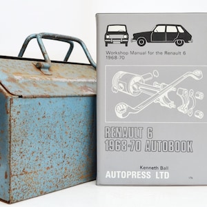 Autobook Renault Workshop Manual | Renault 6 Owners Manual | Hardback Book | Birthday Gift | Car Memorabilia | Book for Dad | Car Book |