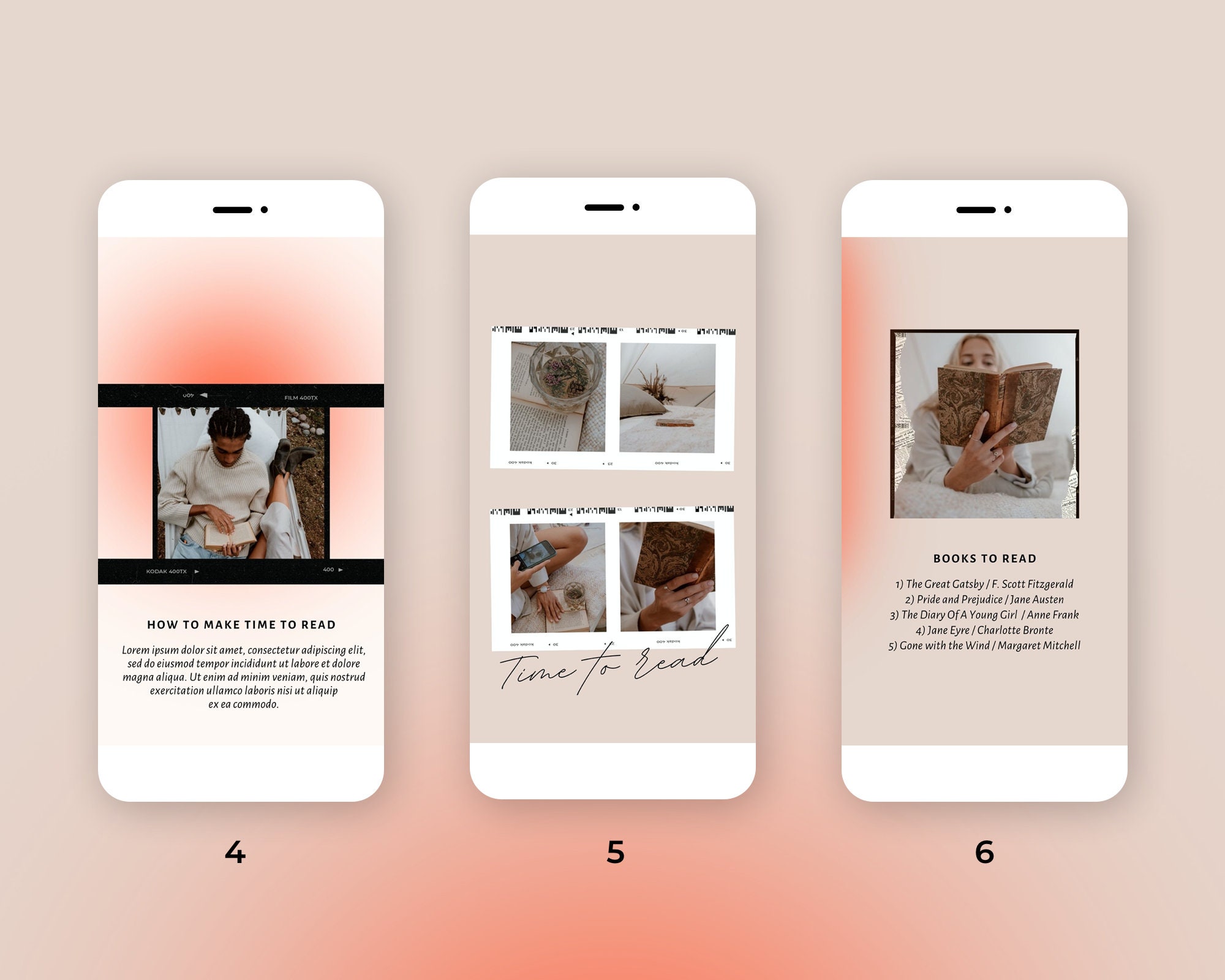 Instagram Story Template. Analog Film Instagram Template. Etsy