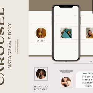 Instagram Story Template for Bloggers. Instagram Template. Small Business Marketing. Seamless Posts. Carousel template. Canva template.