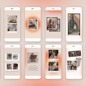 Instagram Story Template. Analog Film Instagram Template. - Etsy