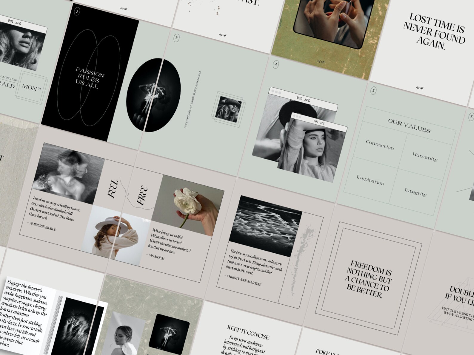 Instagram Carousel Bundle. Canva Templates for Small Business ...