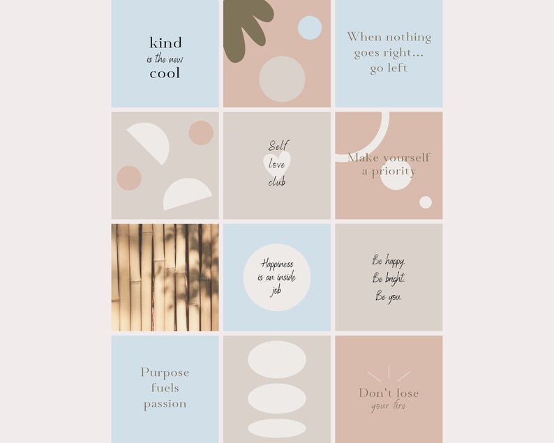 Marketing Kit Templates 24 Boho Instagram Templates For Canva 