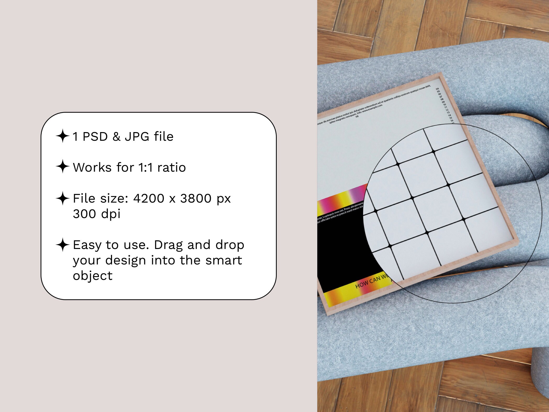 Square Frame Mockup. 1X1 Frame Ratio Mockup. DIN A Ratio Etsy