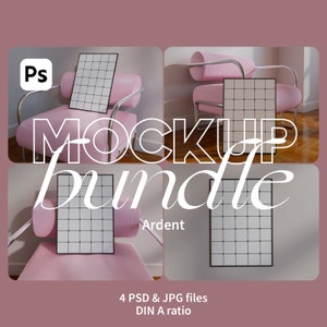 Schwarzes Rahmen Mockup Bundle. A3 Poster Mockups. Bestseller Mockup Design. Poster Mockup. Schwarzer Metallrahmen Mockup. Modernes Interieur Mockup.