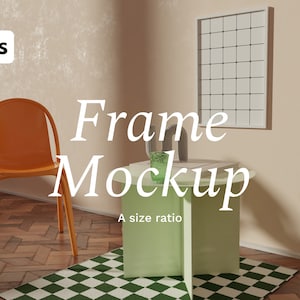A 4 Art Display. Frame Mockup. Artwork Mock Up. Vertical Frame Template. Digital Frame Mockup. Frame For Poster. Wallpaper Mockup.