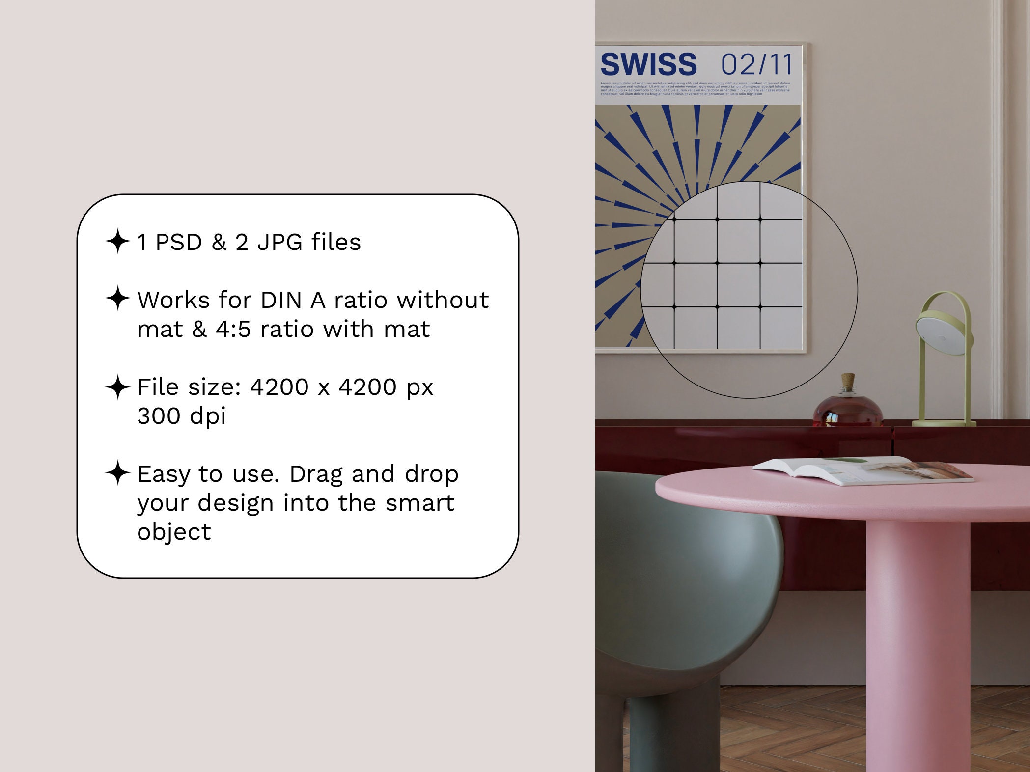 Silver Frame Mockup. 5x7 Frame Ratio Mockup. Modern Interior Poster ...