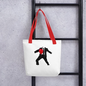 Mike Wozniak and his Balloon Taskmaster Tote bag