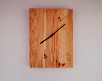 RUSTISK klocka, TYST väggklocka, MODERN väggklocka, Minimalistisk klocka, Unik rektangulär batteriklocka för kök, sovrum och kontor