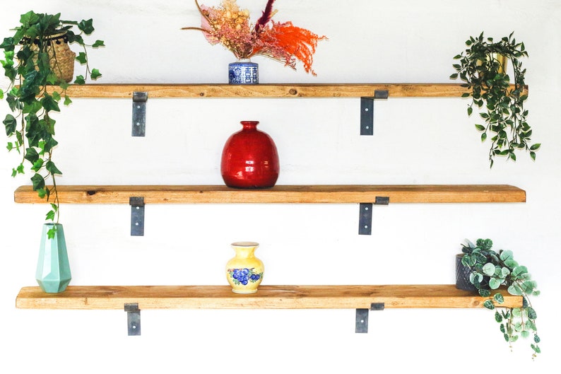 Scaffold Board Shelf HANDMADE Wooden Shelves Reclaimed Etsy UK