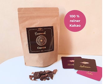 250 g reiner zeremonieller Kakao für Kakaozeremonie, Cacao Ritual, Cacao Zeremonie, Rohkakao, Herzöffnend, Cacaoritual, Kakaopaste