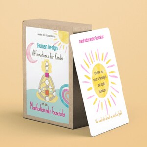 Affirmationskarten Kinder, Manifestierender Generator Kind, Human Design Kartenset Kids, Affirmationen  für Kinder, Human Design Typen Kind