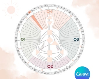 Mandala de hexagrama HD - Plantilla Canva de diseño humano