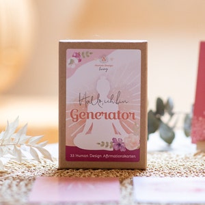 Generator Affirmationskarten, Human Design Karten Deck, Affirmationen Human Design, Human Design Typen, Human Design Chart, Kartenset