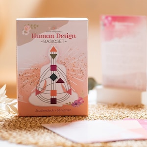 Human Design Grundlagen Kartenset - 66 Karten BASICS Studiendeck HD System Grundlagen - Reading Chart Profil Typ Autorität und Strategie