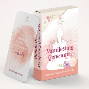 human design manifesting generator, Affirmation Cards, englisch Version, generator human design type, human design manifesting generators