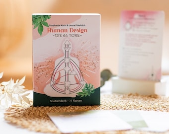 Human Design 64 GOALS card set - 77 learning cards study deck with interpretation rules for all 64 goals - learn the basics calculate analysis chart
