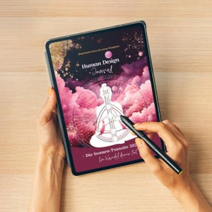 E-Book/PDF Sonnen-Transite 2024 Journaling • Human Design Reflektion Journal Deutsch Kalender Mondphasen Planeten
