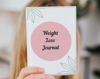 Pink Journal Printable PDF, Gewichtsverlust Tracker, Gewichtsverlust Diagramm, wöchentliches Abwiegen, Motivation Fitness Tracker Instant Download