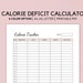 Calorie Tracker, Calorie Deficit Calculator, Calorie Deficit Tracker ...
