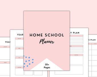 Planificador de educación en el hogar imprimible, planificador de lecciones, horario de educación en el hogar, plan de estudios preescolar, imprimibles de educación en el hogar, asistencia a la educación en el hogar, PDF