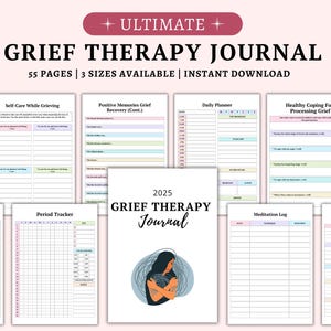 Grief Therapy Journal: Healing & Recovery Workbook (PDF Pattern)