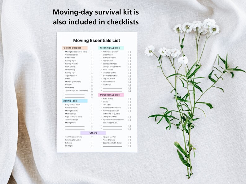 New Home Essential Checklist | Moving House Checklist | Home Essentials ...