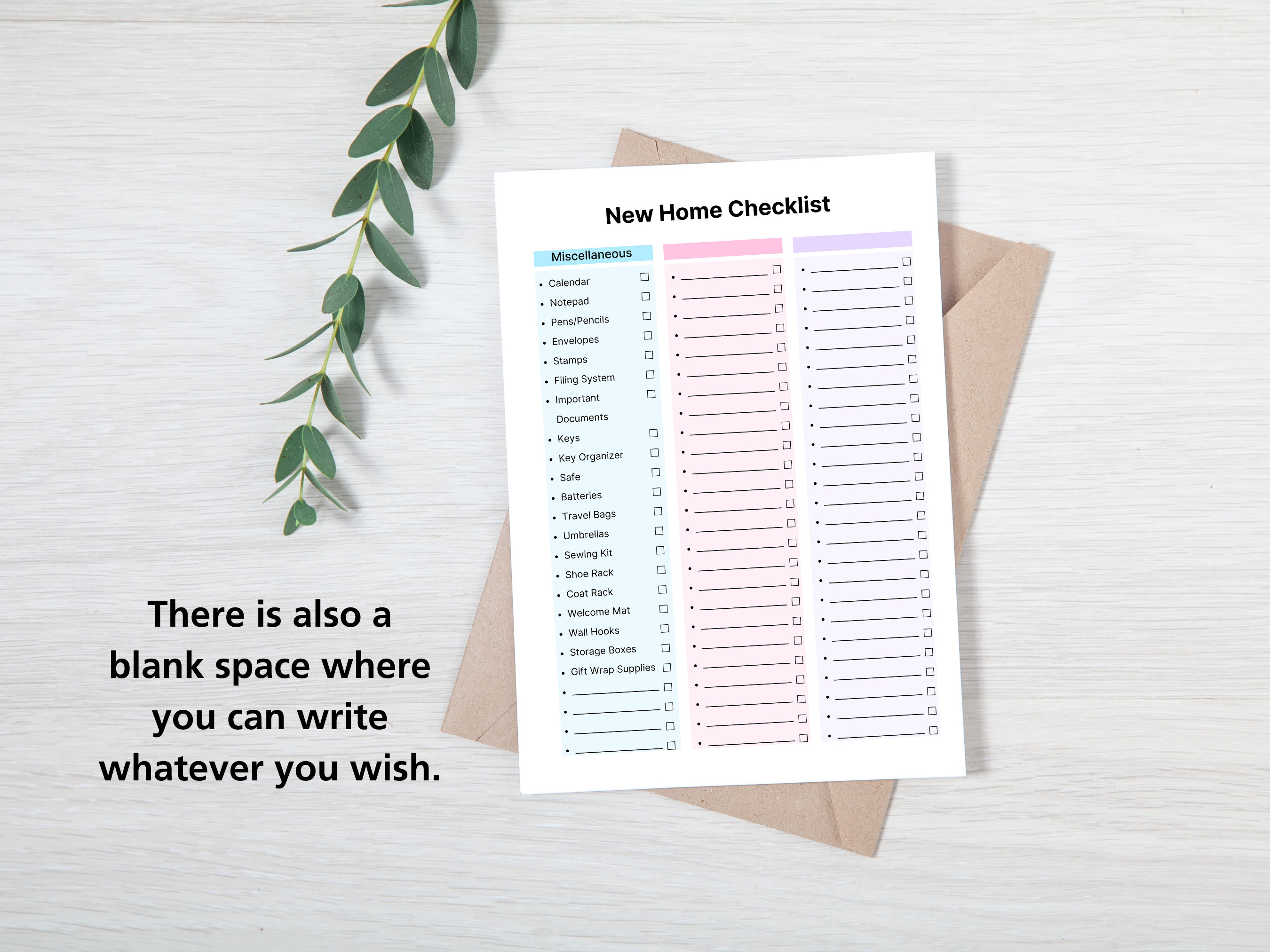 New Home Essential Checklist | Moving House Checklist | Home Essentials ...
