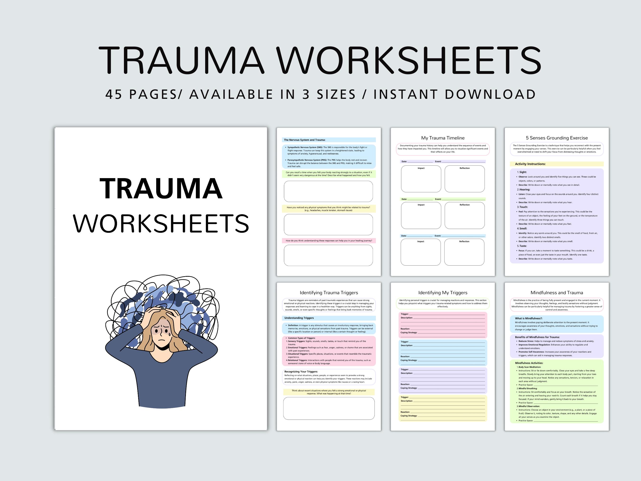Managing trauma with coping strategies.