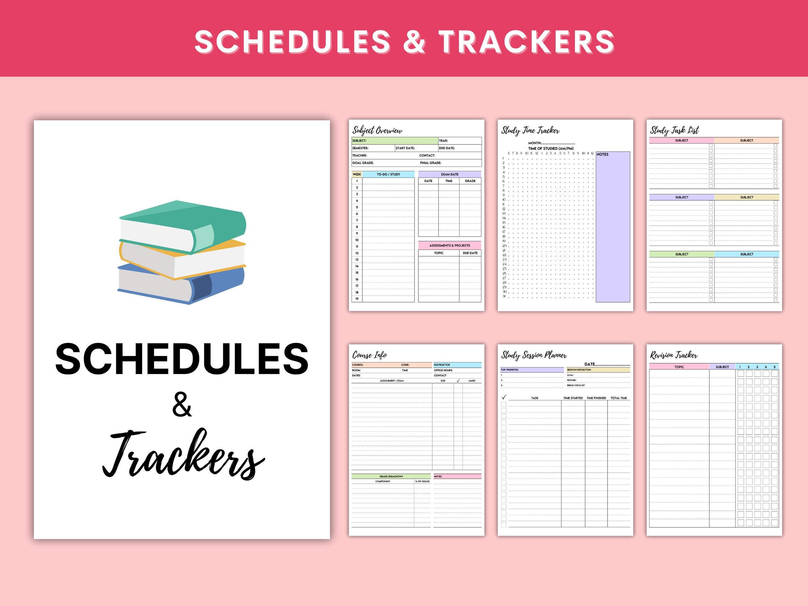 2025 Adhd Student Planner Printable, Study Planner Bundle, Adhd Study ...