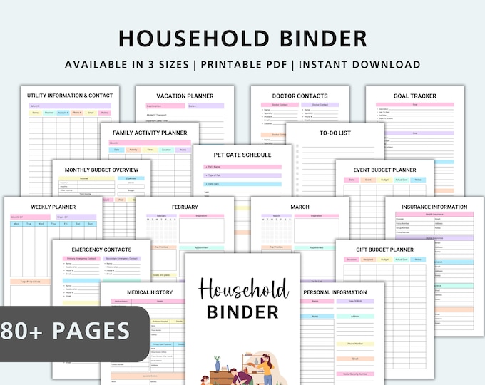The Ultimate Life Planner Printable Bundle | Happy Planner Templates ...